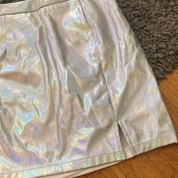 superdown metallic silver tamia mini skirt Size XXS - Picture 6 of 15